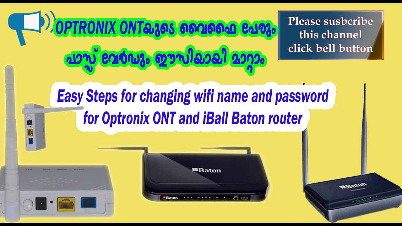 How to Change Optronix ONT wifi password