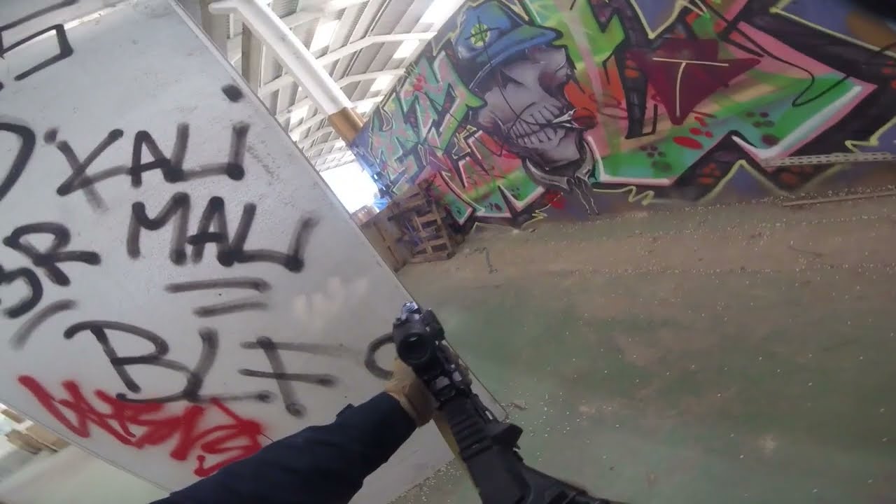 Airsofting at Underdogs airsoft field with my Tokyo Marui MWS