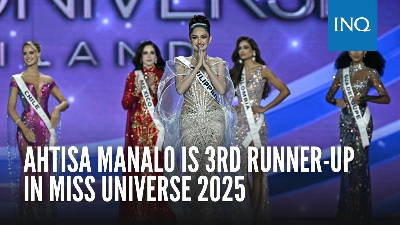 Ahtisa Manalo is 3rd runner-up in Miss Universe 2025