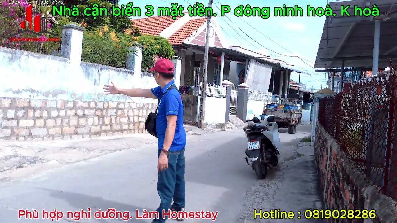 Nhà cận Biển Dốc Lết. 3 mặt tiền . Phường đông ninh Hoà. Khánh Hoà.