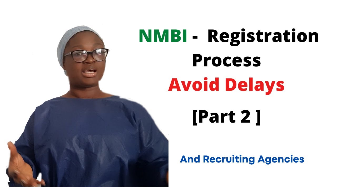 Application for recognition and registration Process With The NMBI [Part 2]