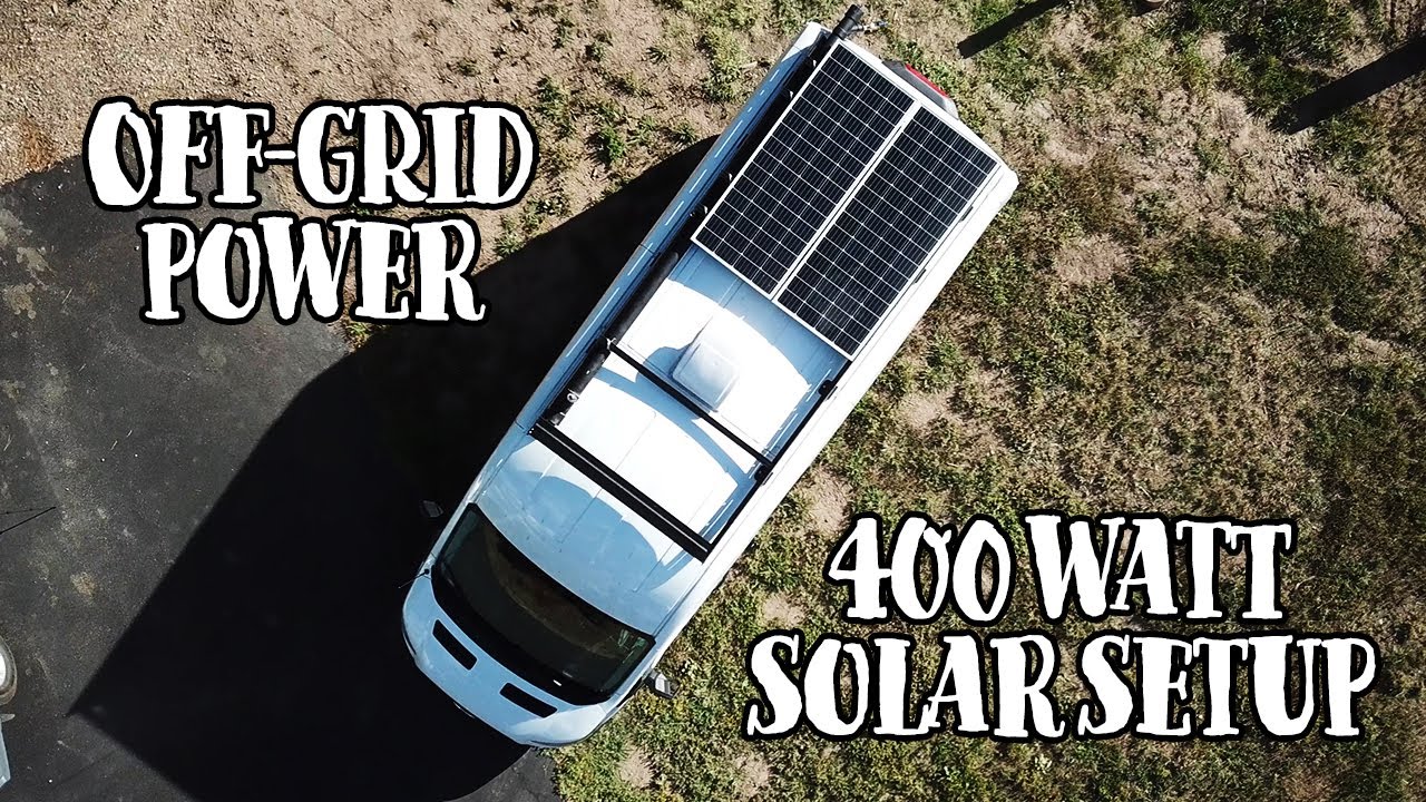 400 Watt Off Grid Solar System in Van Conversion