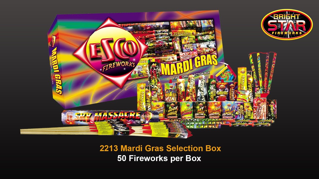 Bright Star Fireworks - 2213 Mardi Gras Selection Box