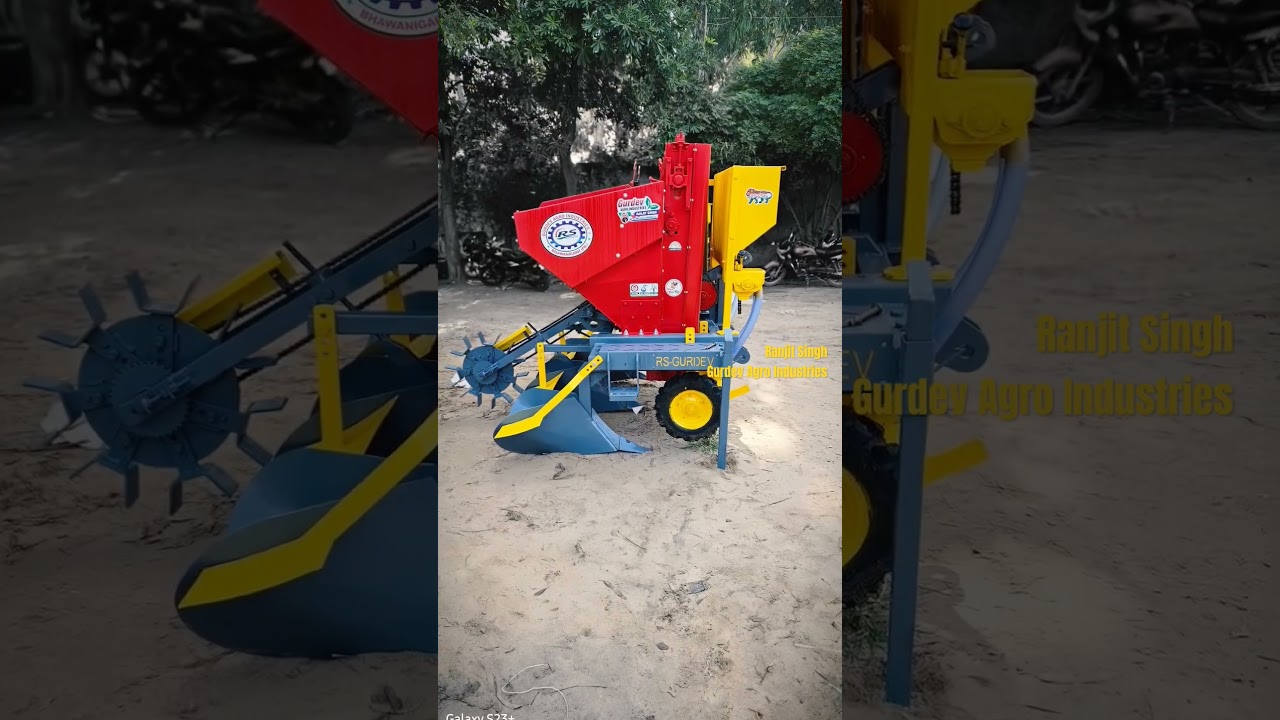 2 Row Automatic Potato Planter 98144 00791 Gurdev Agro Industries Bhawanigarh punjab