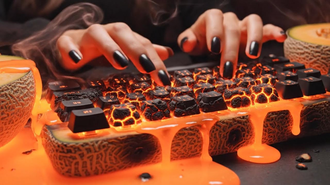 Satisfying Fruit Lava Keyboard ASMR | Molten Fruit Mechanical Keyboard Compilation | 4K Ultra HD