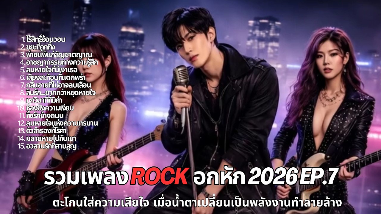 รวมเพลงร็อกสายโหดของคนเจ็บจนเดือด 2026 l เมื่อน้ำตาเปลี่ยนเป็นพลังงานทำลายล้าง ฟังยาว ๆ 1 ชั่วโมง