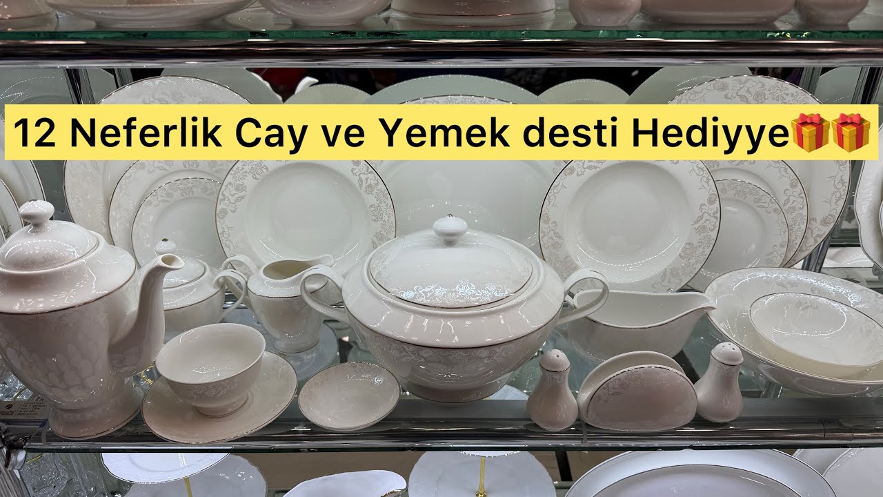 12 Neferlik Cay ve Yemek destleri ,Cehizlik Servizler