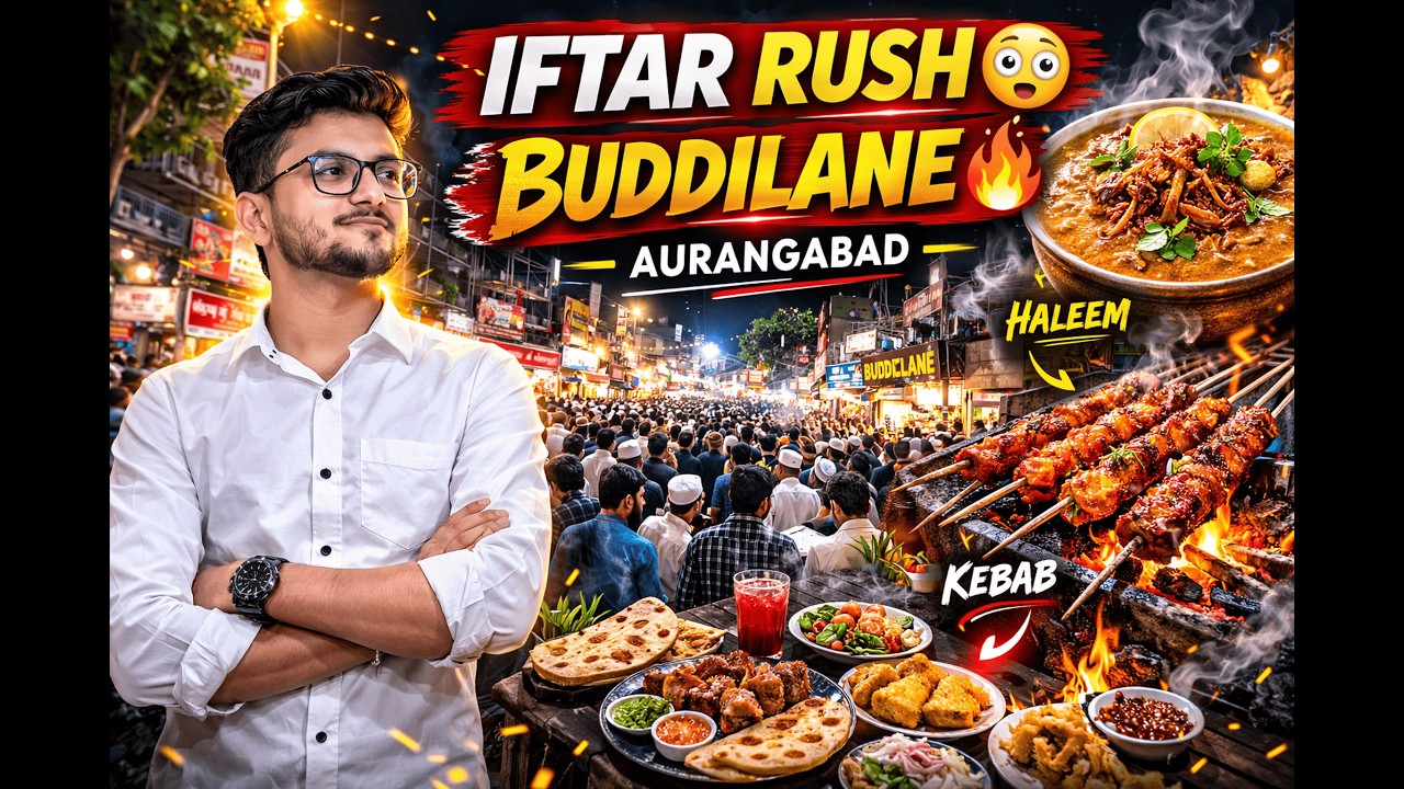 Aurangabad Buddilane Iftar Market 😳 Ramzan Street Food