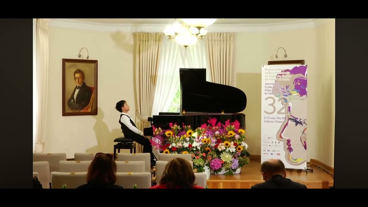 1st Prize ( Group I ) at the 32th Int'l Chopin Piano Competition for Children and Youth in Szafarnia