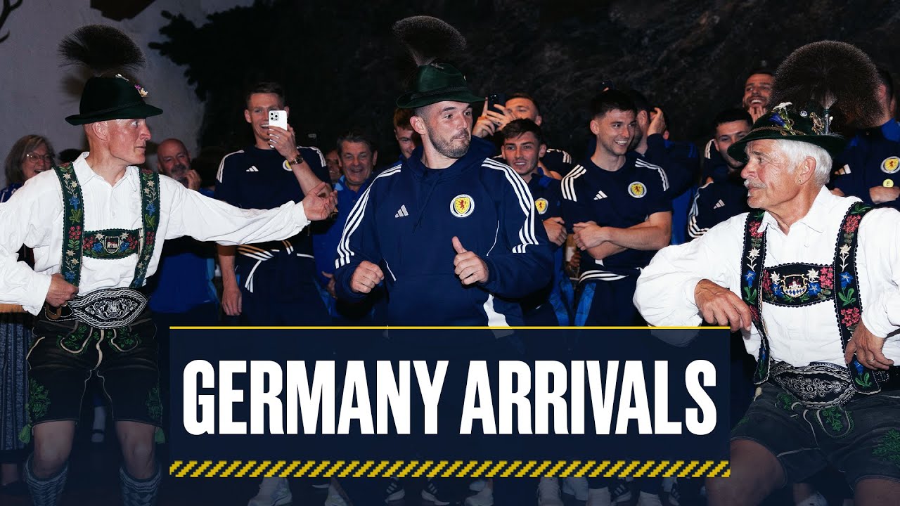 Dancing McGinn, Scotland Land in Germany! 🇩🇪 | EURO 2024 Arrivals |  Scotland National Team