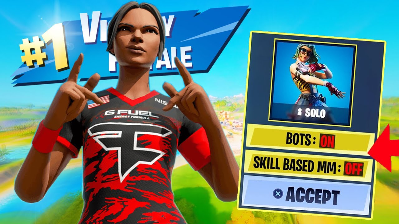 HOW TO LOWER YOUR SKILL BASED MATCHMAKING AND PLAY AGIANST BOTS IN FORTNITE CHAPTER 6 SEASON 3