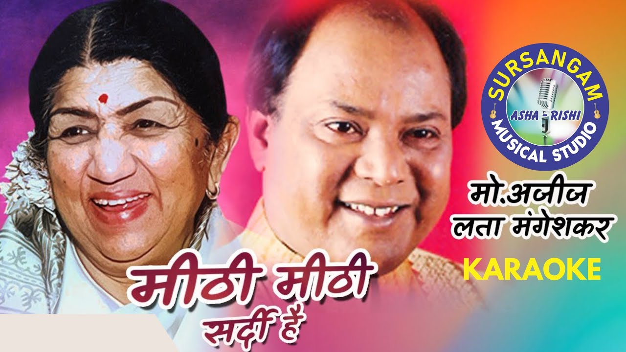 Mithi Mithi Sardi Hai / KARAOKE | Lata Mangeshkar & Mohammed Aziz / 80