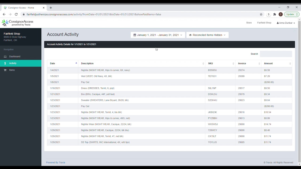 Consignor Access  User Video