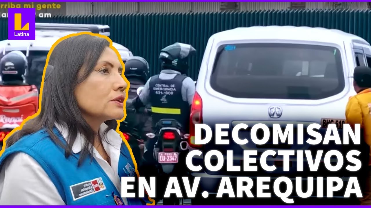 Operativo de la ATU contra colectivos informales en la avenida Arequipa | LATINA EN VIVO