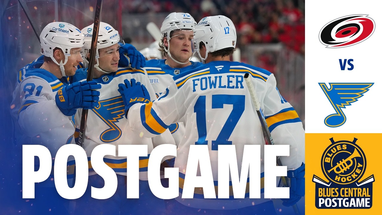 Jordan Binnington DOMINATES on Way to St Louis Blues 3-1 Win Over Canes