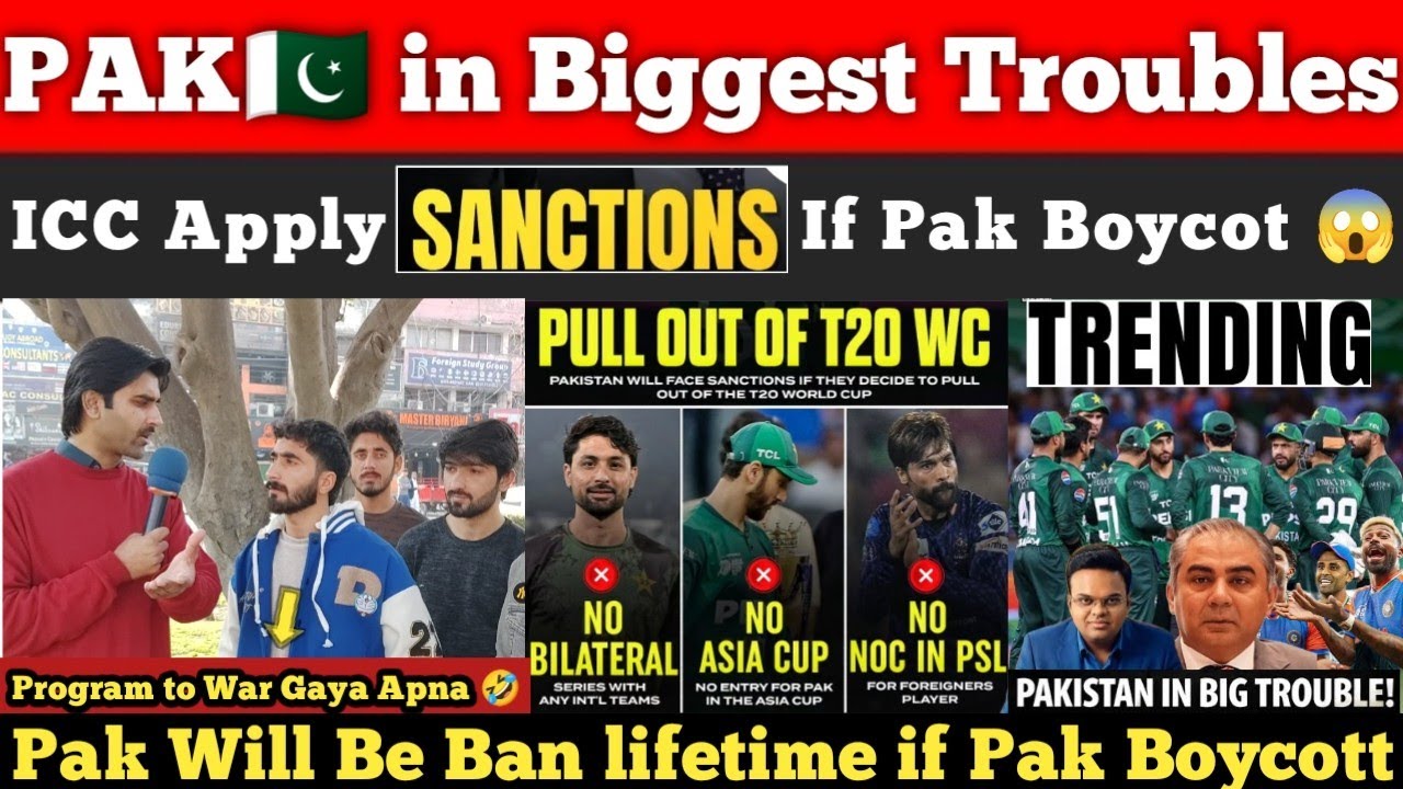 Breaking News🔥Pak in Dangerous Zone Massive Restrictions if Pak Boycot T20wc 2026 |Pak Reaction