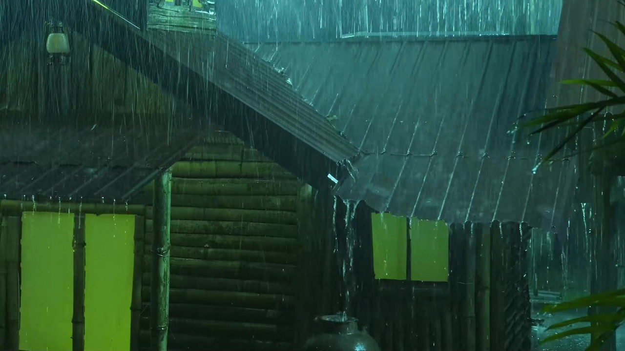 The Deepest Healing Sleep in Only 3 Minutes | Calming Night Rain on a Tin Roof for Relaxation