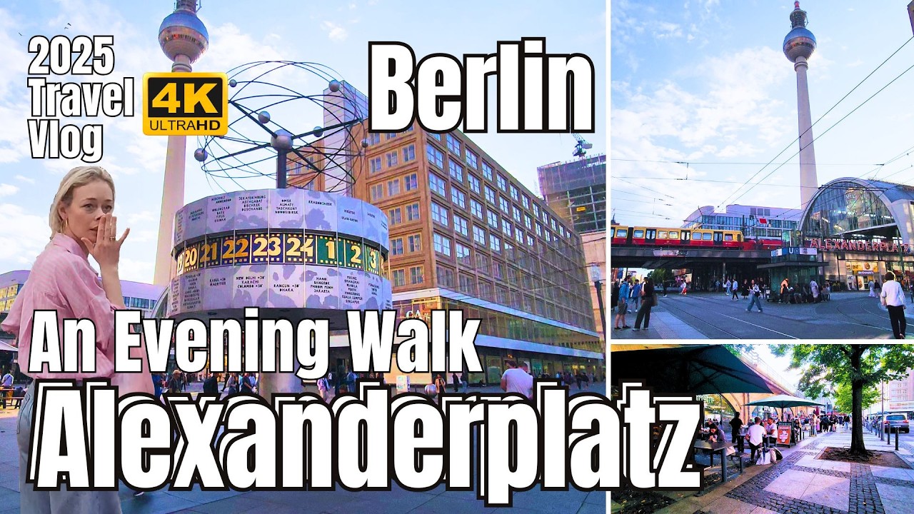 Evening Magic in Berlin: A Stroll Through Alexanderplatz! || 柏林的夜晚魔力：亚历山大广场漫步！