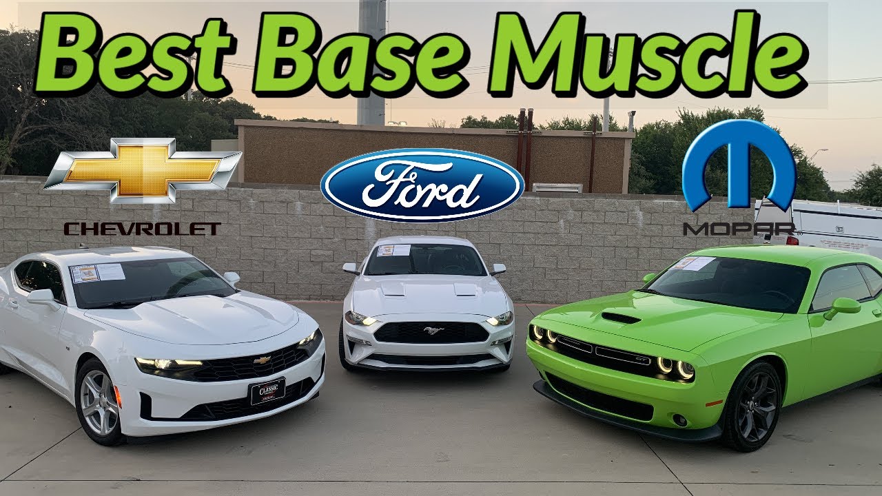 Mustang, Camaro, or Challenger - Which is the best base muscle car?
