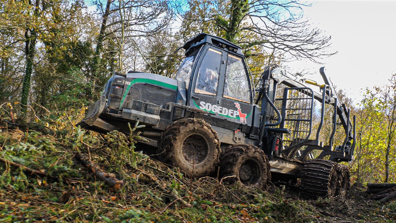 🌲Porteur forestier Sogedep SF28 I ramassage de bois🌲