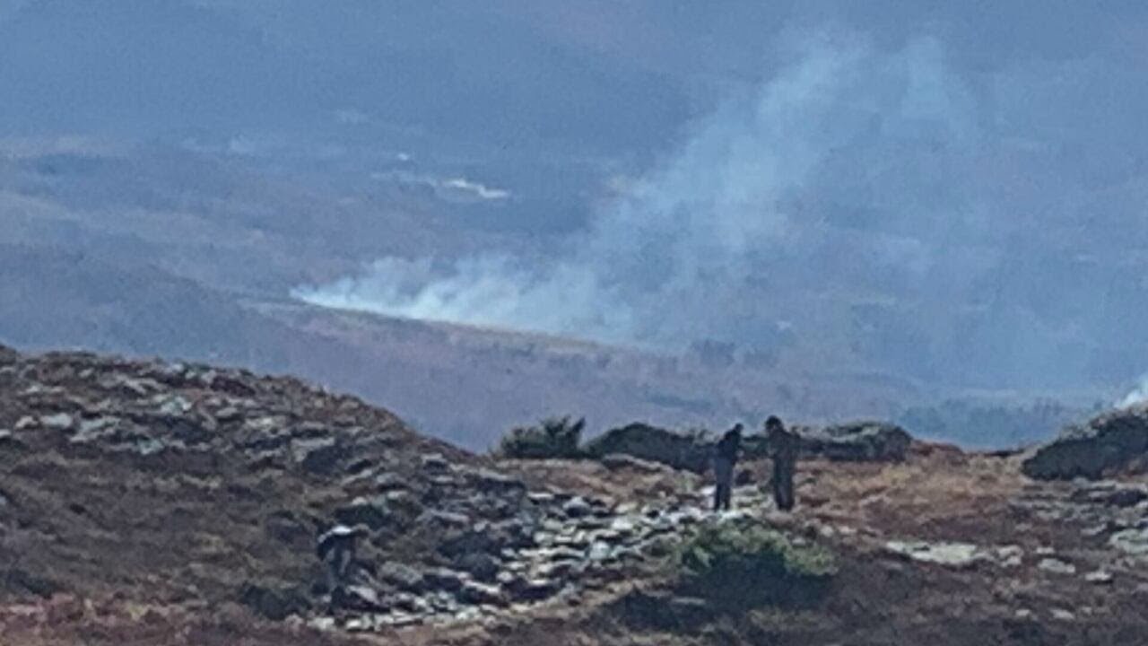 Fire spotted from the top of Mount Mansfield