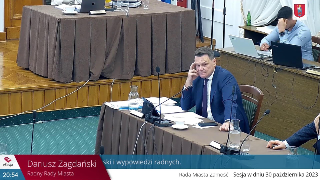 LXVII Sesja Rady Miasta Zamość w dniu 30 października 2023, godz. 13:00 w sali Consulatus