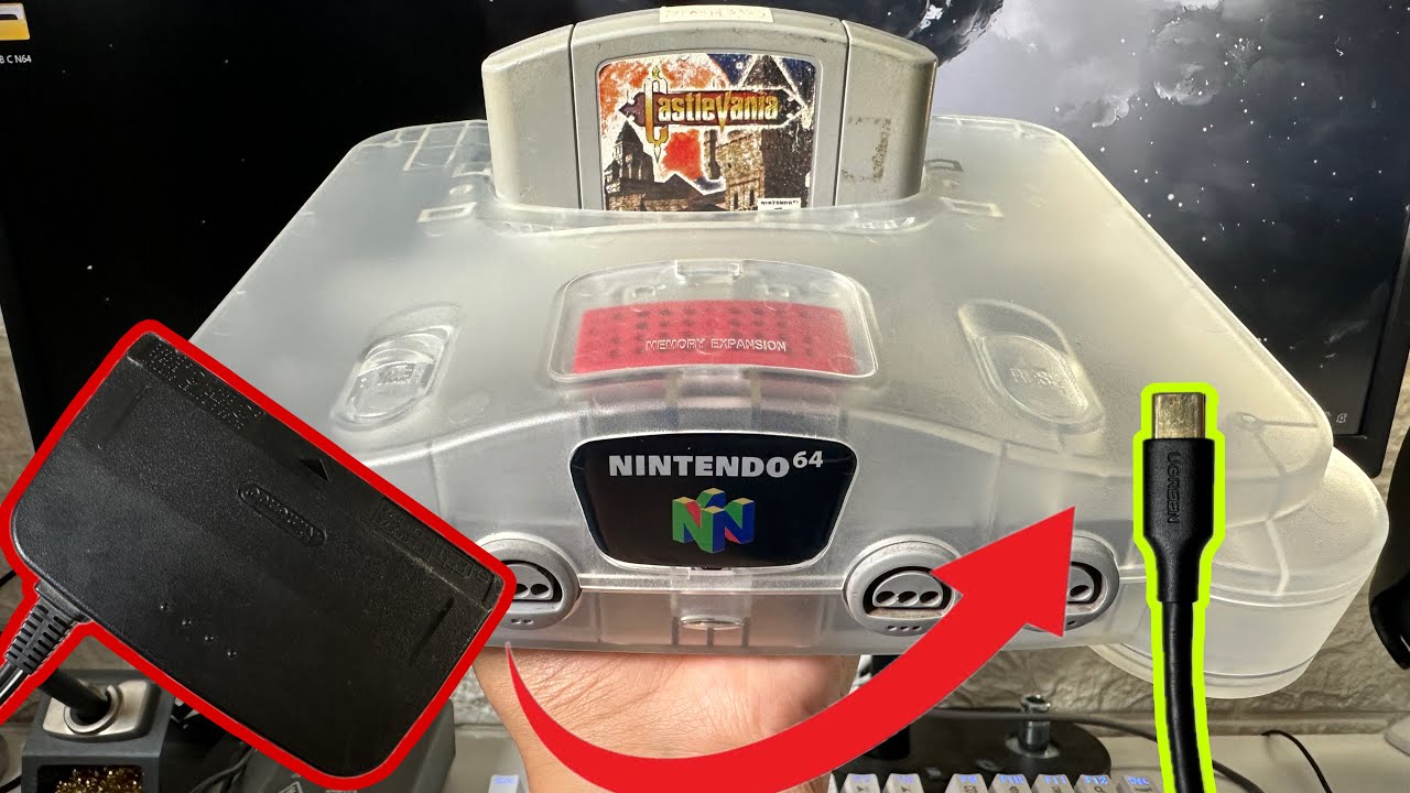 Cómo ponerle USB C a una Nintendo 64 por $5 dólares.