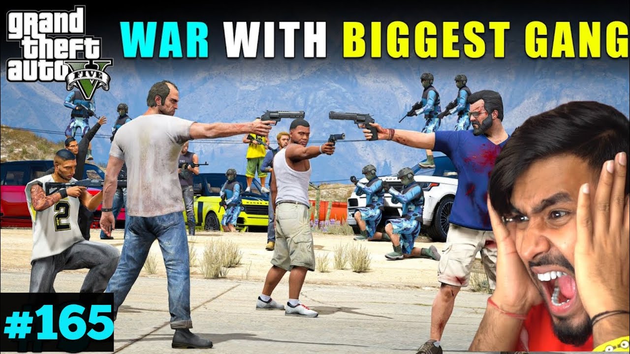 WAR WITH BIGGEST GANG IN LOS SANTOS |TECHNO GAMERZ GTA 5 #165  @TechnoGamerzOfficial