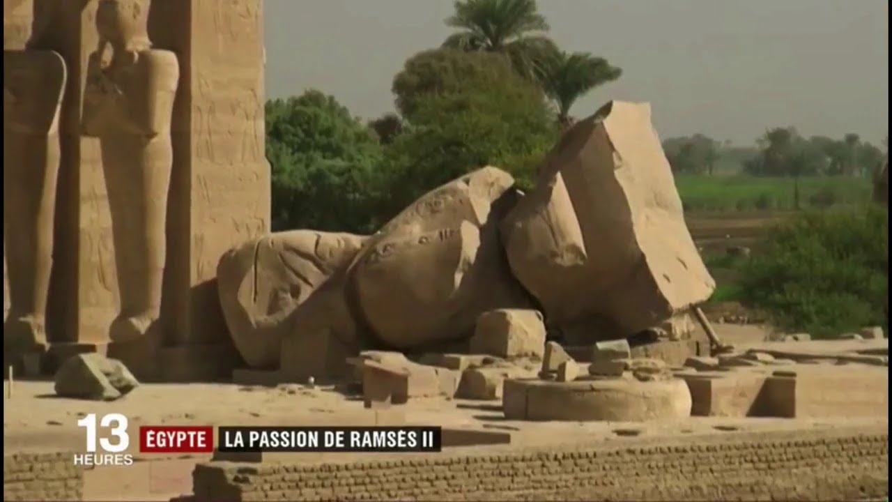 Le JT de France 2 au Ramesseum (29-08-17 - La passion &eacute;gyptienne) #Rams&egrave;s