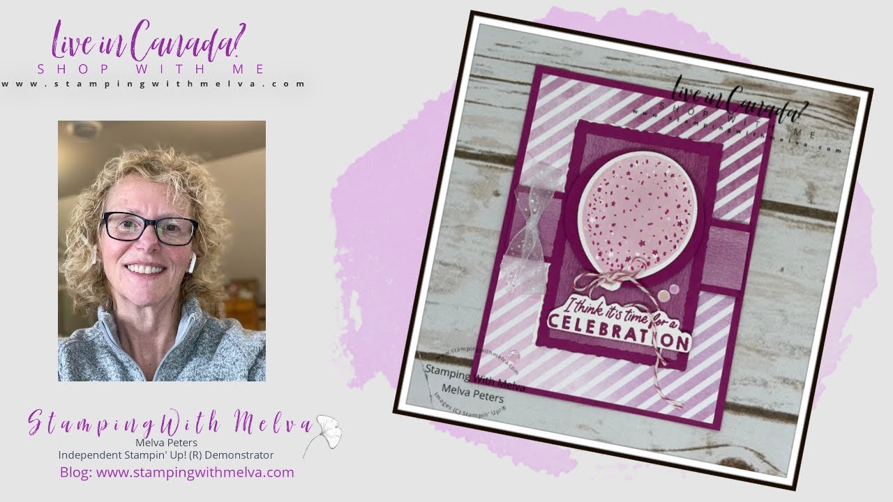 Live with Stamping With Melva - Stampin' Up! Beautiful Balloons