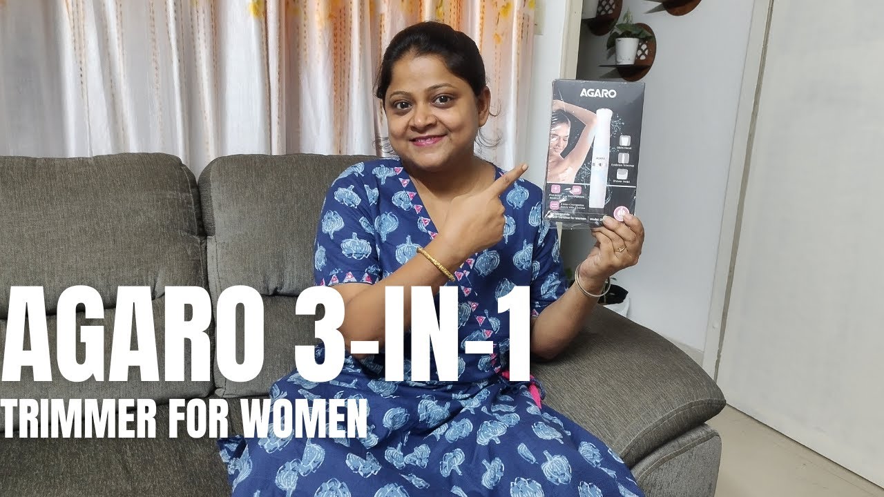 Agaro 3in-1 Multi Trimmer for Women|Unboxing and Detailed Information| Removal of Face, Armpits Hair
