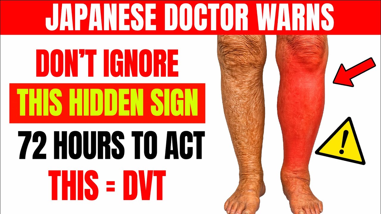 Japanese Doctor Warns: One-Sided Leg Swelling After 50 — DVT Red Flag
