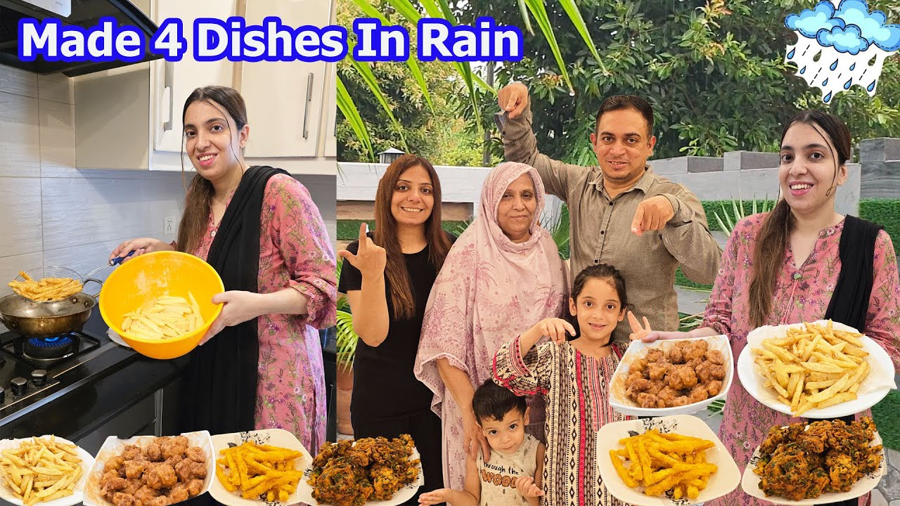 Toofani Barish Me Sab Ke Liye Kon Si 4 Chat Pati Karari Dishes Bnai🤗 | First Time Zinger Fries Bnaye