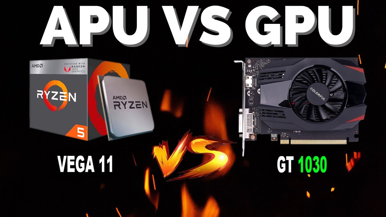 VEGA 11 VS GT 1030 - APU VS GPU - 18 GAMES TESTADOS