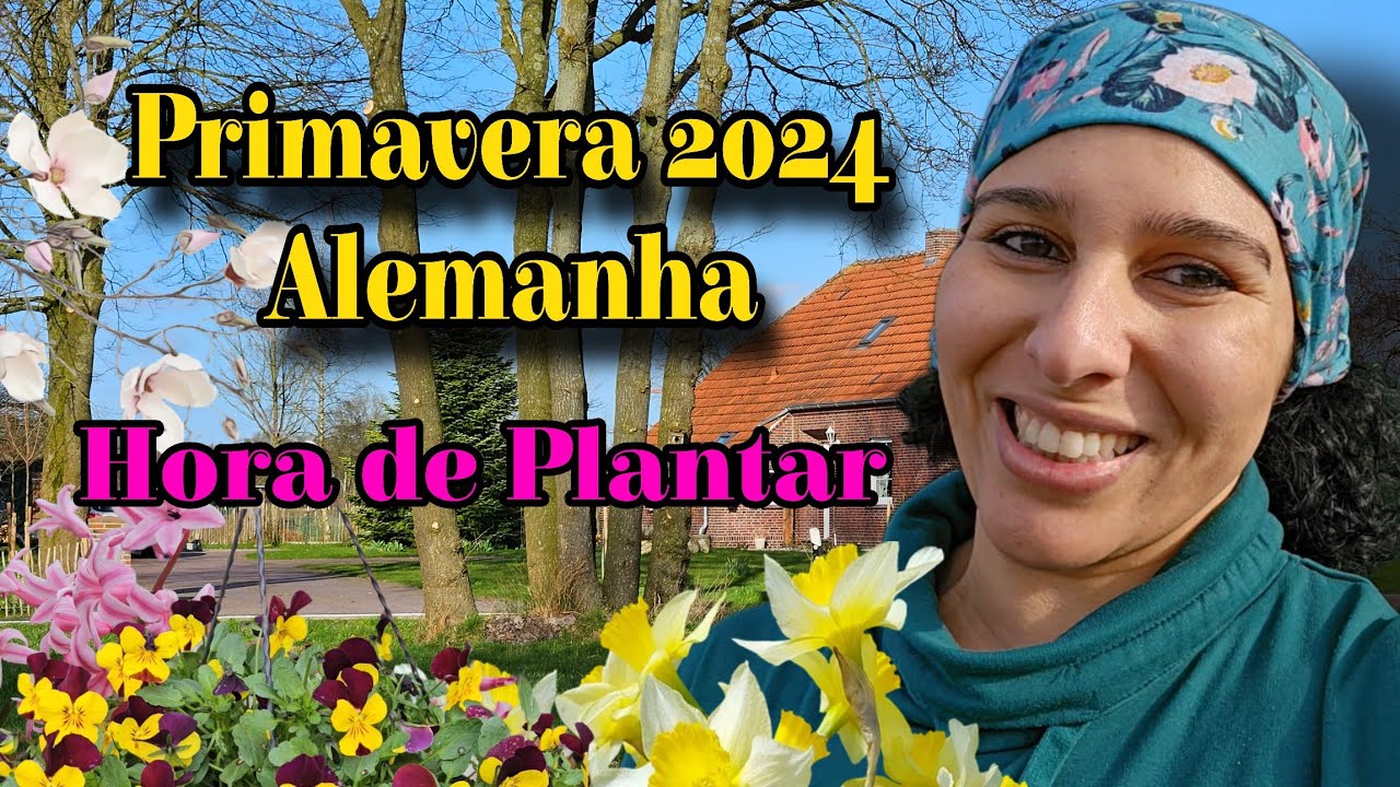 Início da Primavera na Alemanha | Plantando flores no Jardim | Minha irmã fala da nossa infância