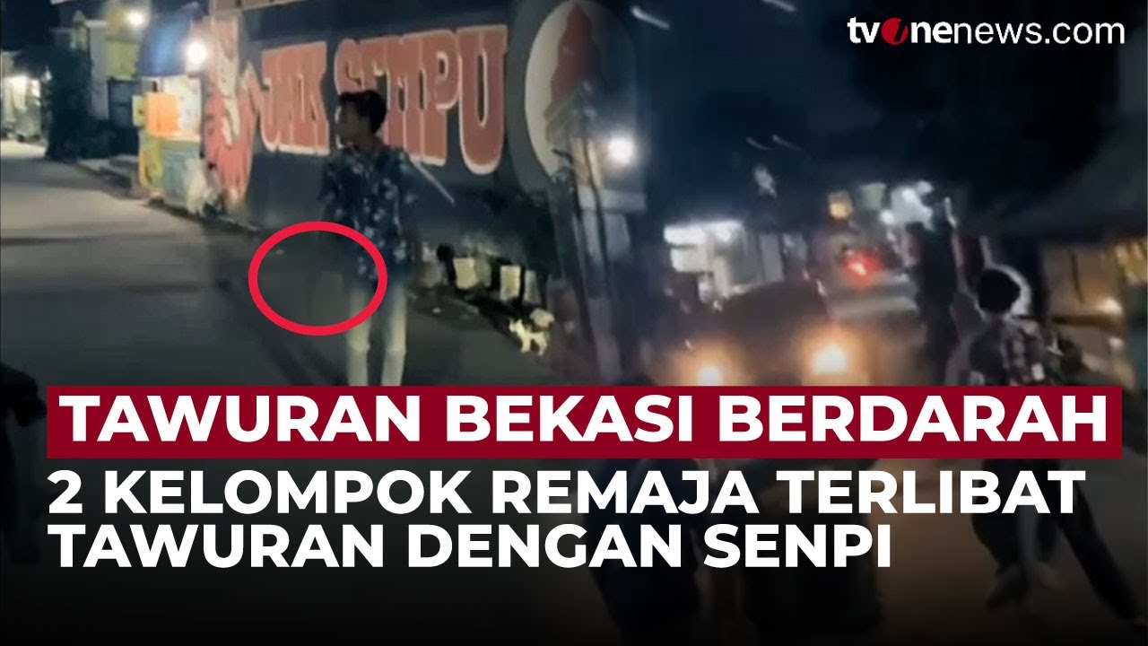 Cekam! Tawuran di Bekasi, Remaja Bawa Senjata Api Usai Kemenangan Bola | OneNews Update