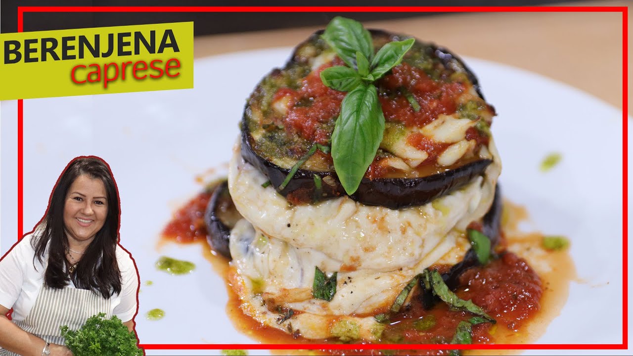 BERENJENA CAPRESE AL HORNO,🧀 RECETA PARA NOCHE BUENA