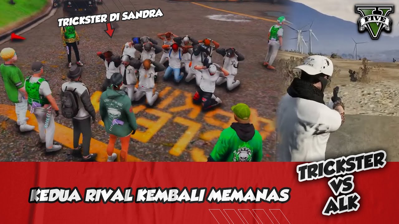 TR VS ALK | KETUA TRICKSTER SAMAPAI OPERASI GARA GARA DI SANDRA ALK | GTA V ROLEPLAY #hopefully
