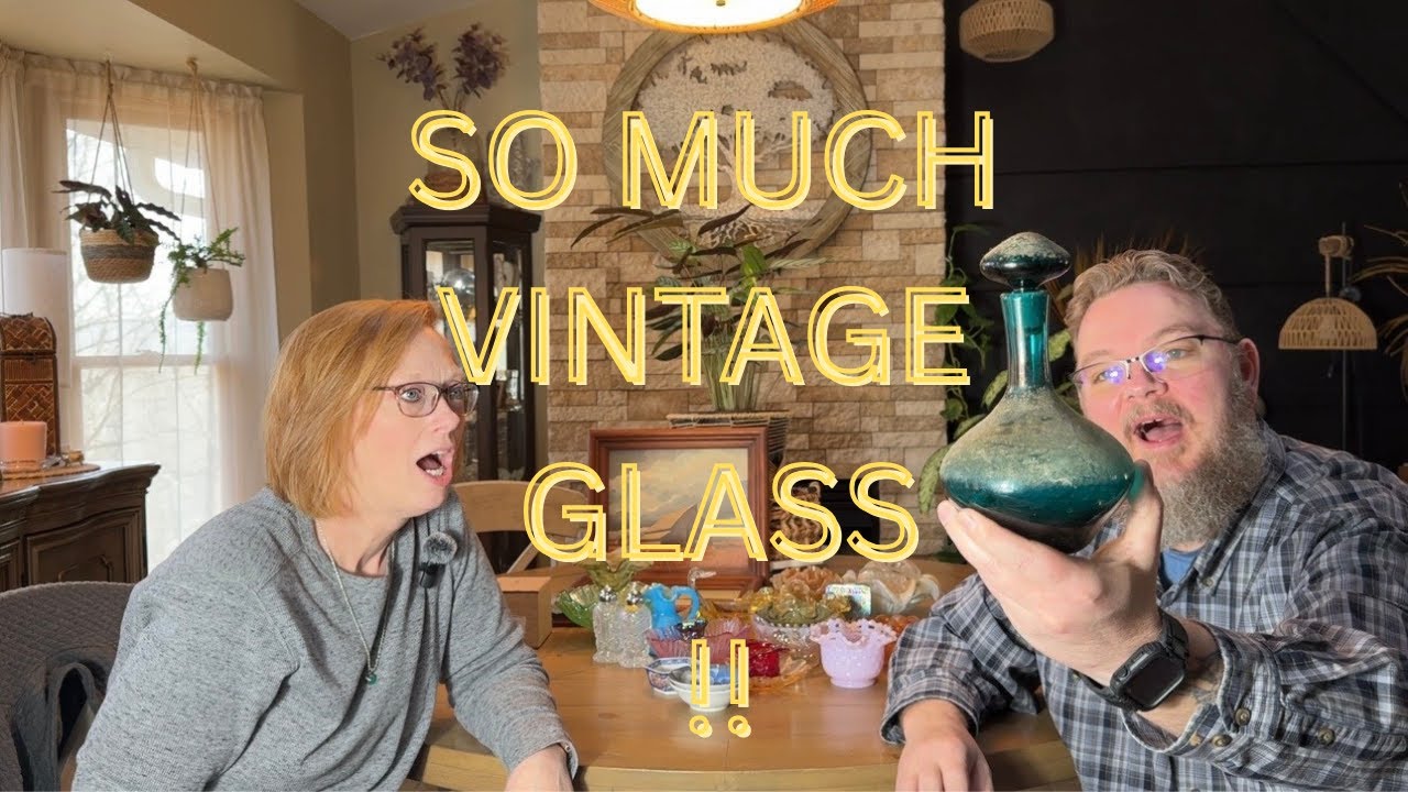 Vintage Glass Haul 🧺 | Identifying New Finds & Researching Together (Be Kind 😅) We are learning.