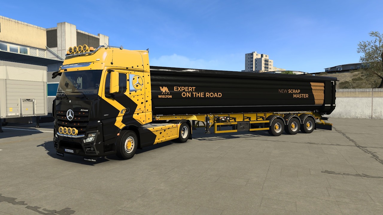 ETS2 Mercedes Wielton départ Israël direction la Syrie ...