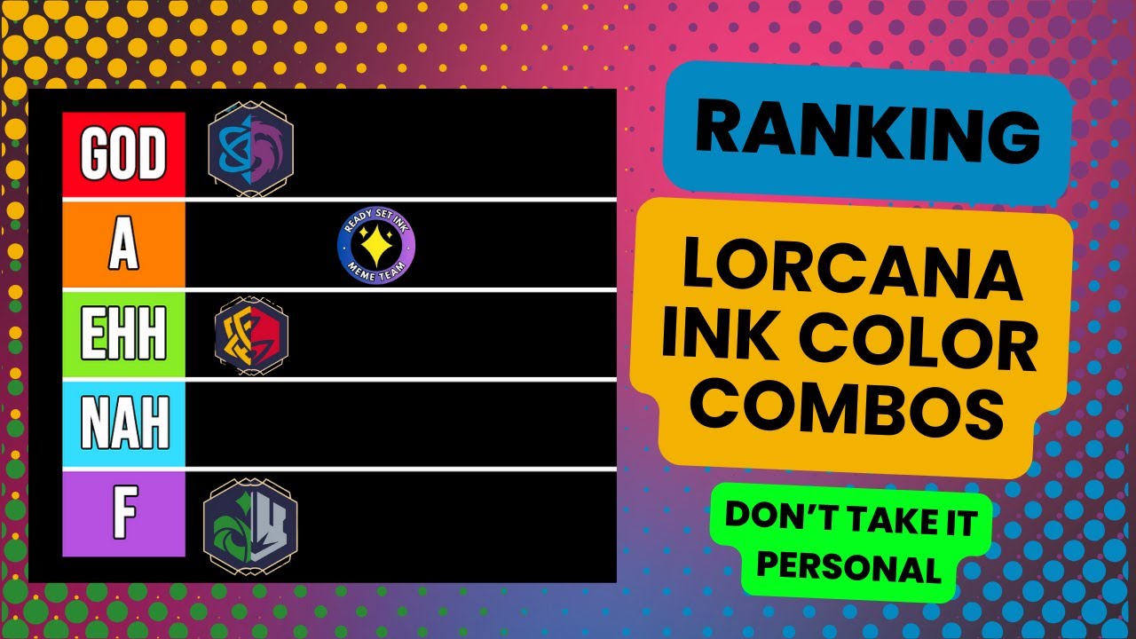 Ranking Lorcana Deck color combos!