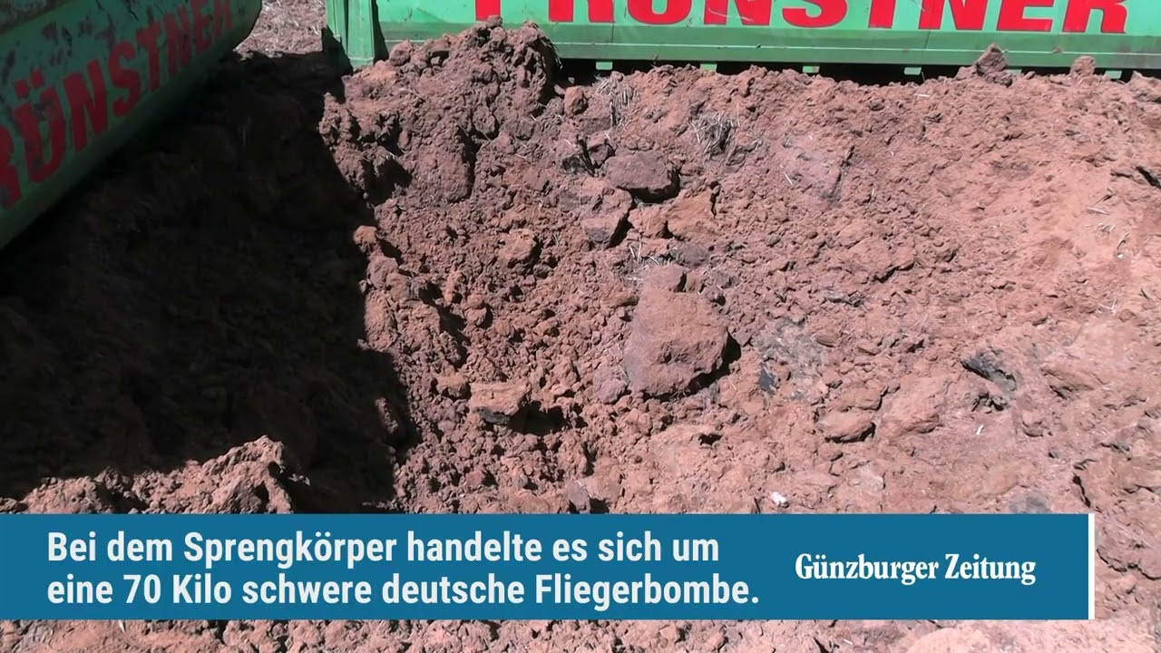 Fliegerbombe in Günzburg-Deffingen gesprengt