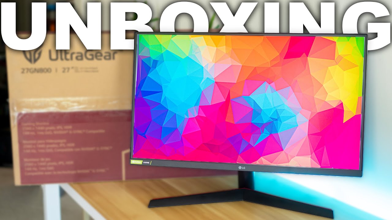 LG 27GN800-B 27 Inch Ultragear Unboxing