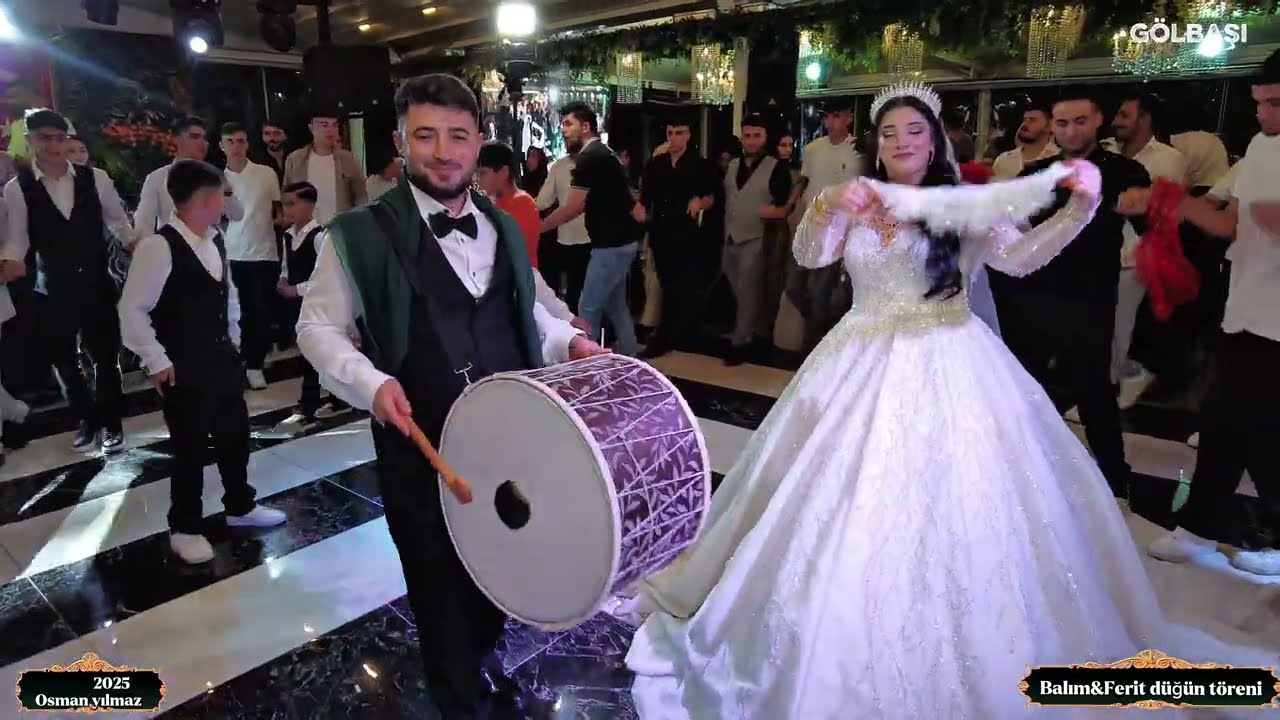 Demir ve Çoşkun ailesi BALIM&FERİT DÜĞÜN TÖRENİ prt 2 Osman yılmaz halay hera düğün salonu Gölbaşı 