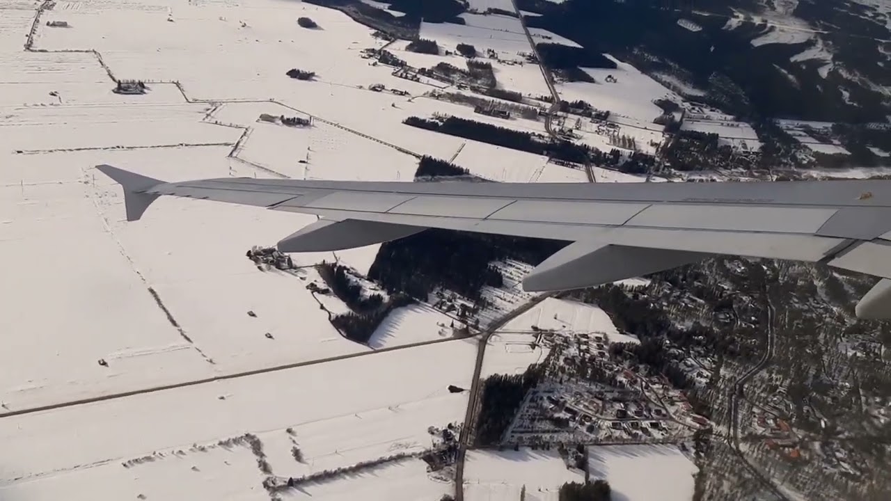 Finnair A320 landing to Oulu