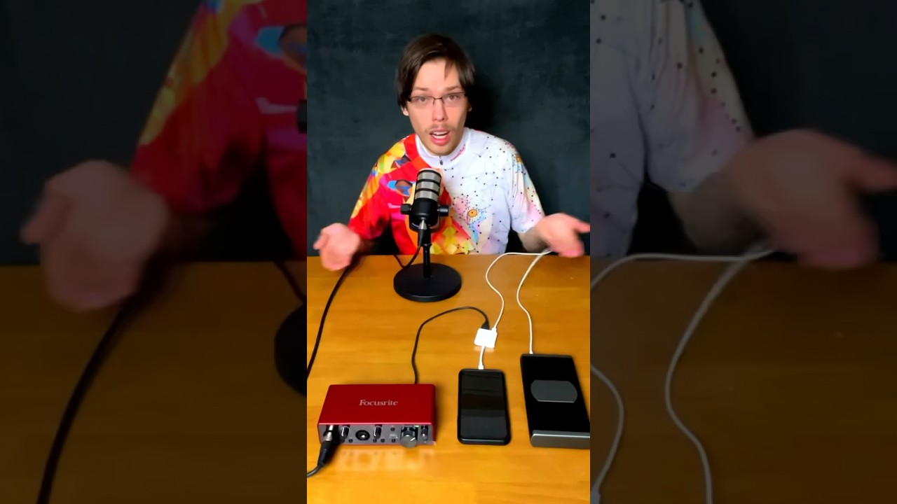 How to connect USB-C iPhone to a XLR microphone for beginners #shorts