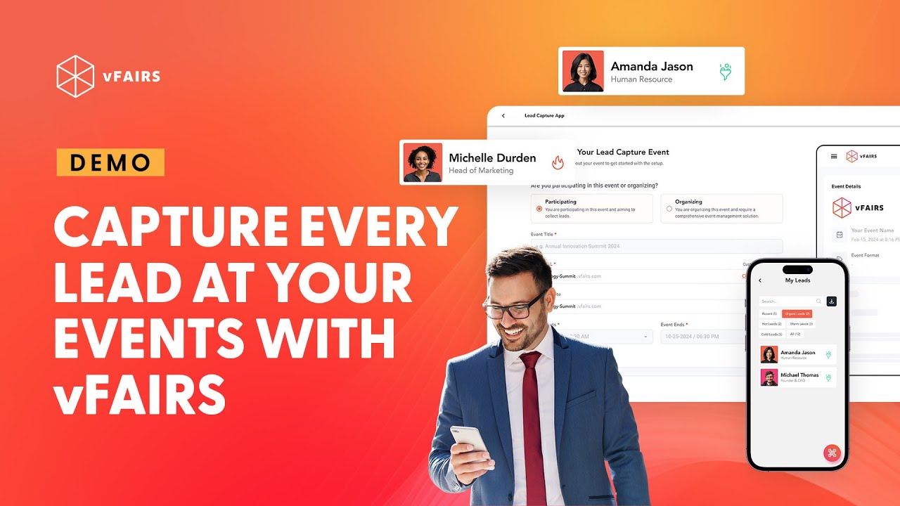 Boost Lead Capture at Your Event with VFairs' Lead Capture App | Simplify, Organize, and Follow Up