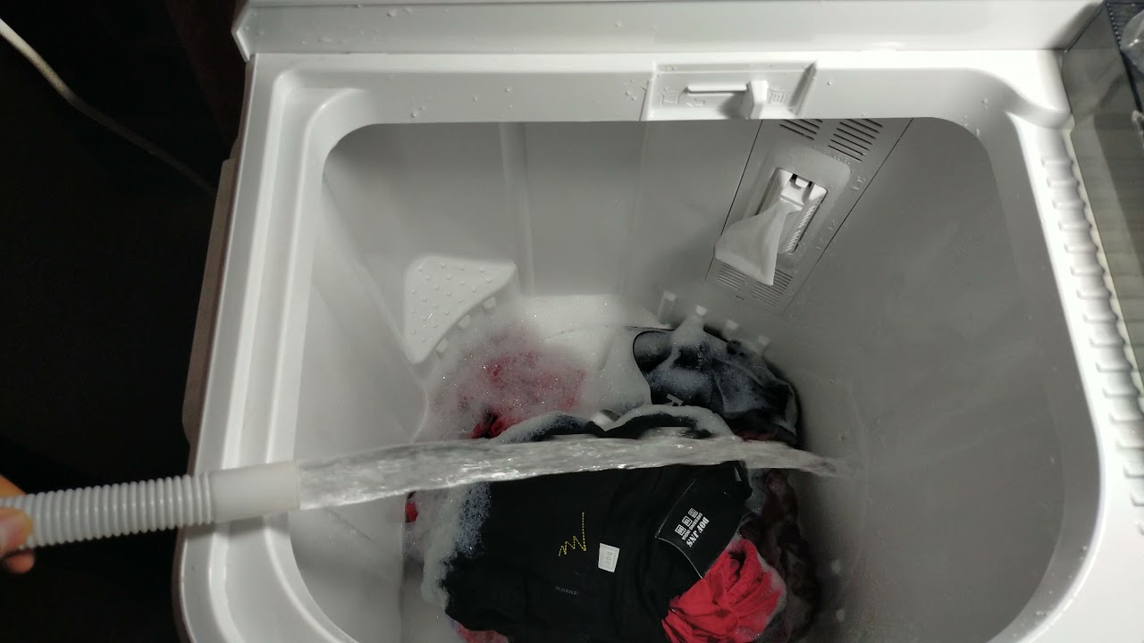 SHARP SEMI AUTO WASHING MACHINE ES-T75X-WIN-BK
