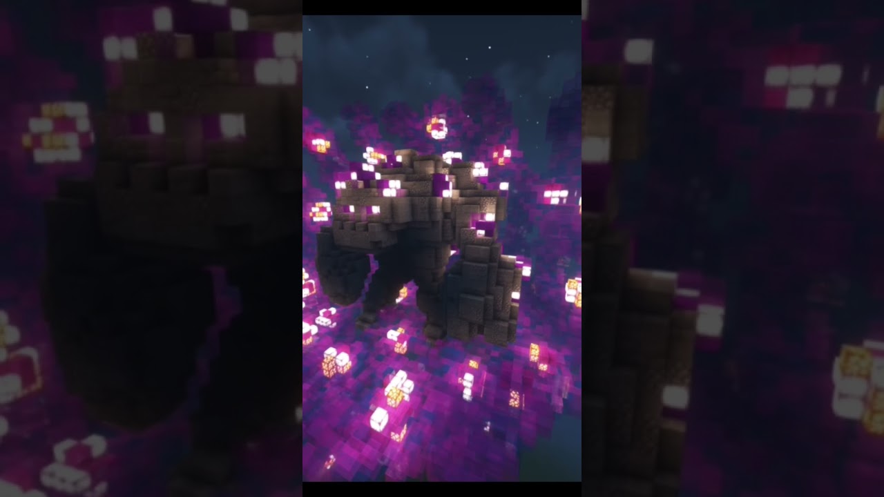 Golem clash Royale build #clashroyale #minecraft #golem #night #shaders