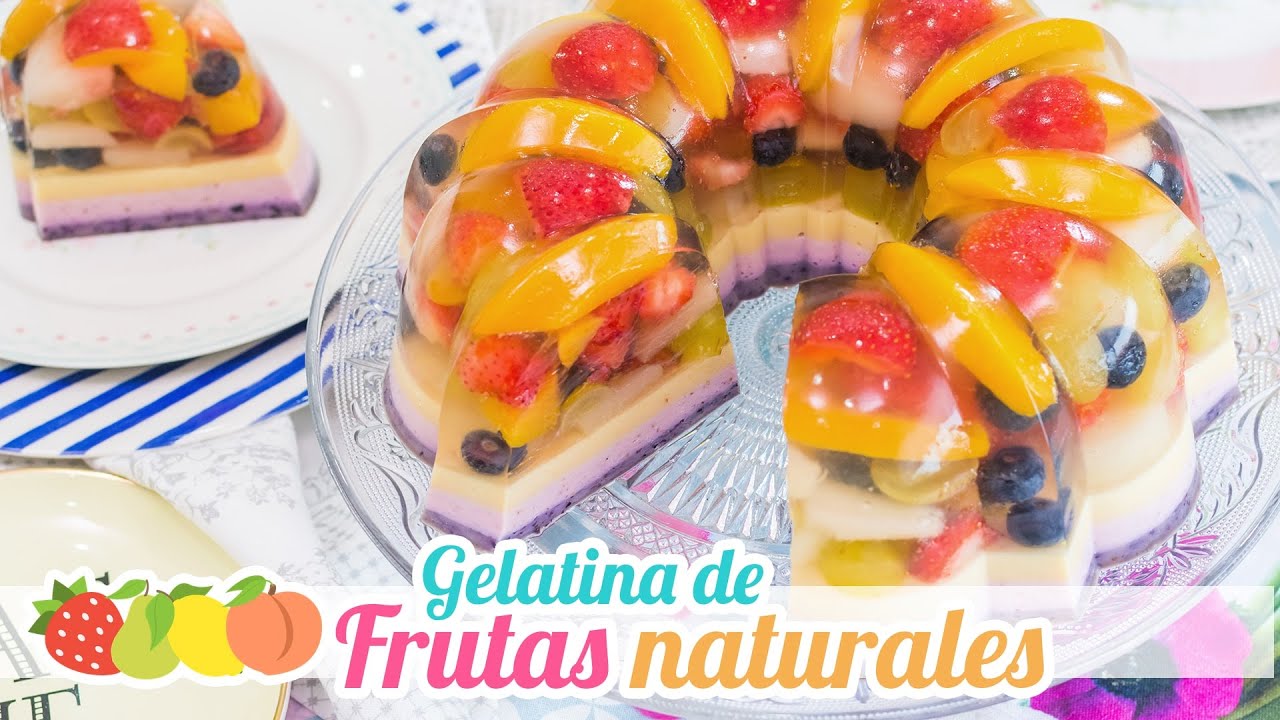 Gelatina de Frutas Naturales | Postre sin horno | Quiero Cupcakes!